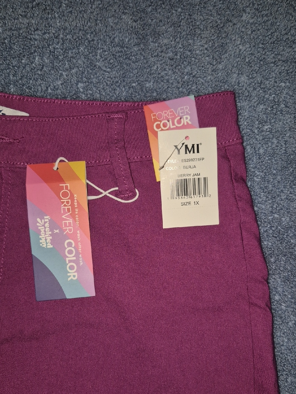 YMI Berry Jam High-Rise Skinny Jeans - Deep Magenta